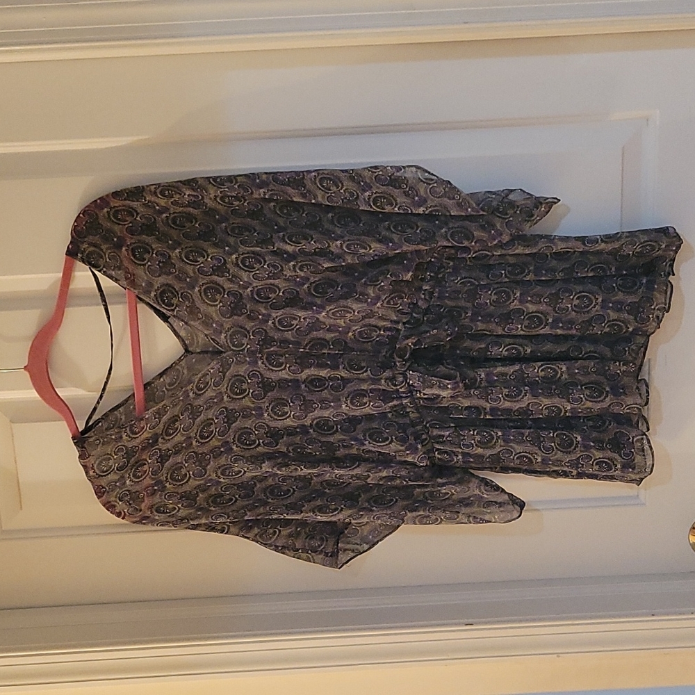 Ella Moss gray print with tank insert small